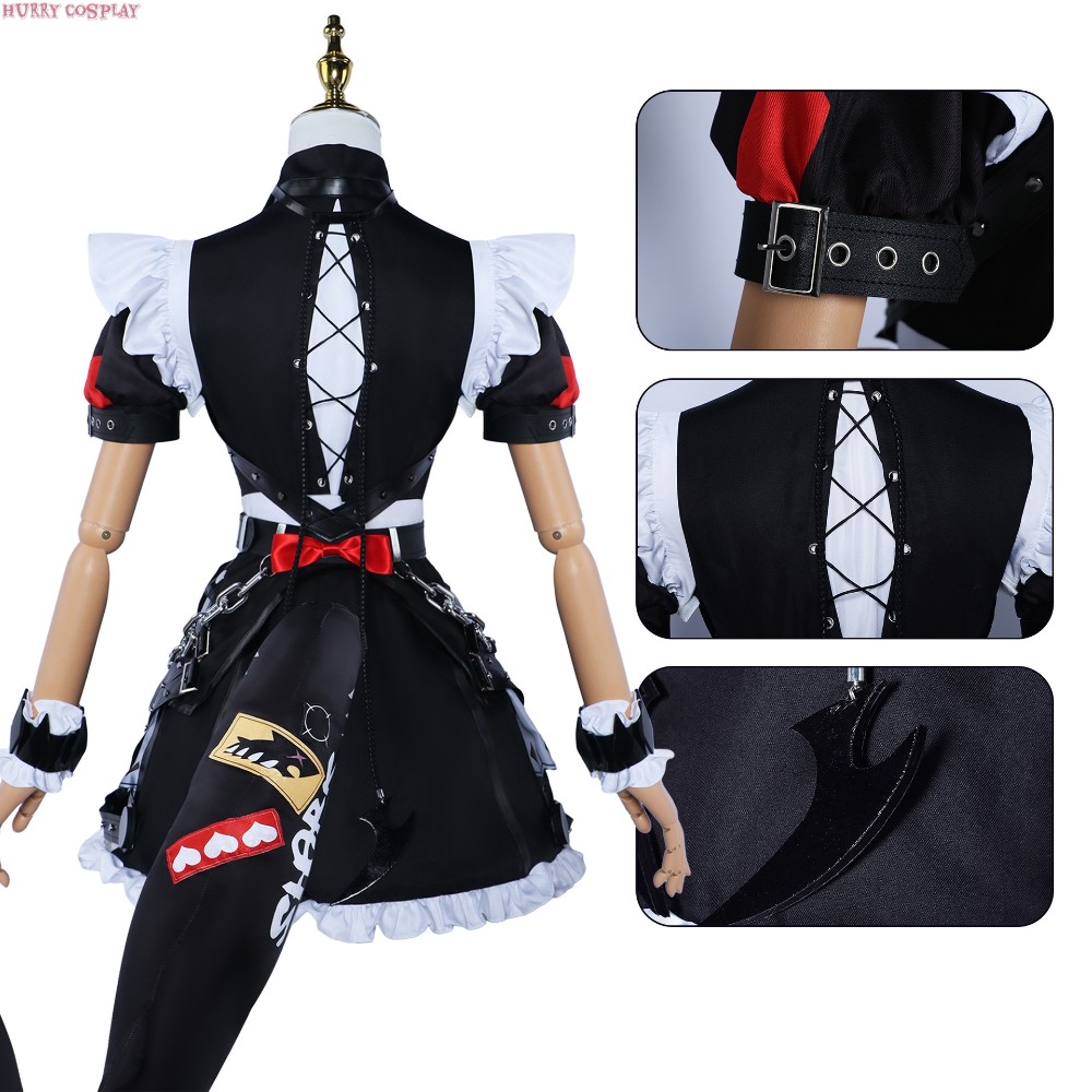 Game Cosplay,Zenless Zone Zero,Maid,Zenless Zone Zero Elenjoe Shark Maid Cosplay Costume